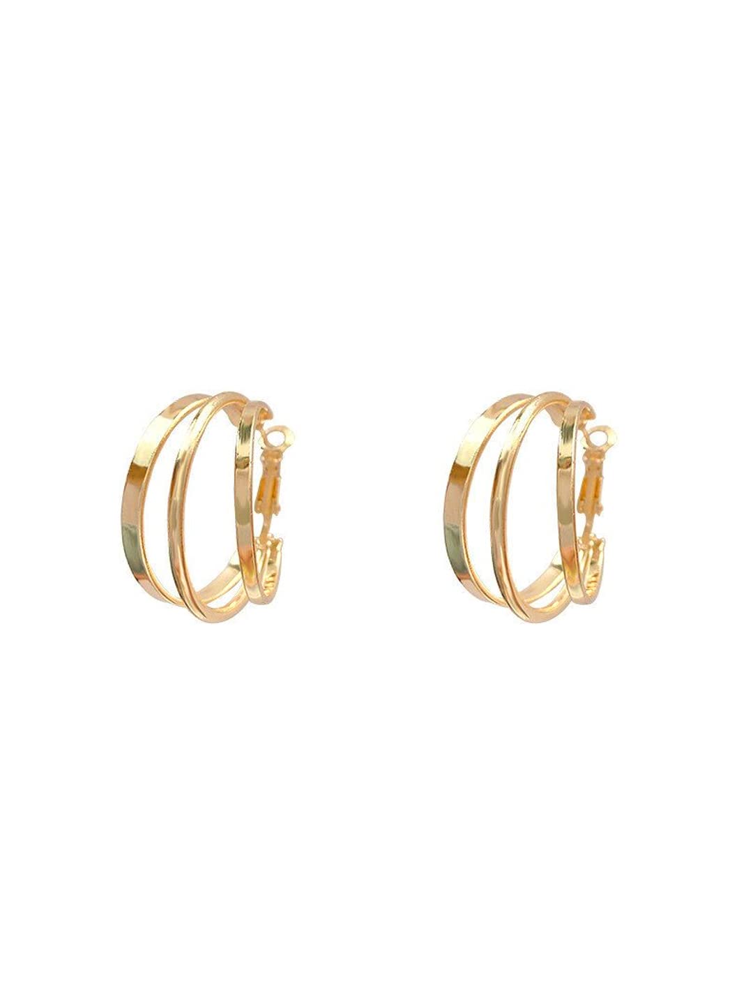 Yellow Chimes Hoop Earrings for Women Fashion Golden Hoops Earrings | Gold Plated Layered Hoop Bali Earrings for Girls | Birthday Gift for Girls & Women Anniversary Gift for Wife (B0BPPM4TPQ) Amazon Price History, Amazon Price Tracker