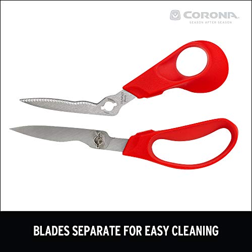 Corona-Tools-ComfortGEL-Floral-Scissors-Stainless-Steel-Garden-Shears-for-Flowers-Stems-FS-3394Red