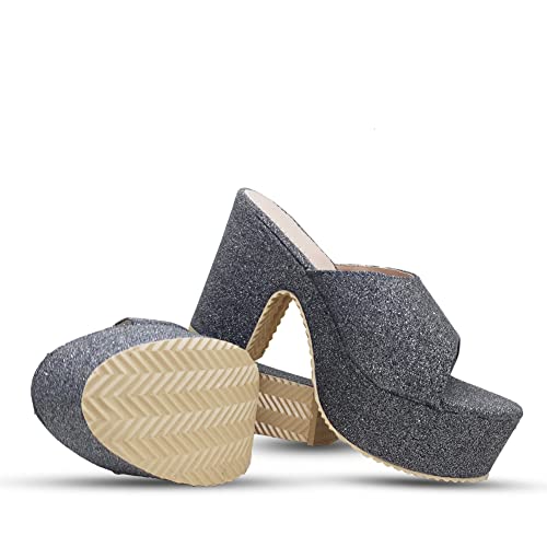 Image of Digni Sandal for Womens Chunky Heel Pump Sandals Party Wedding Strappy Sandals.