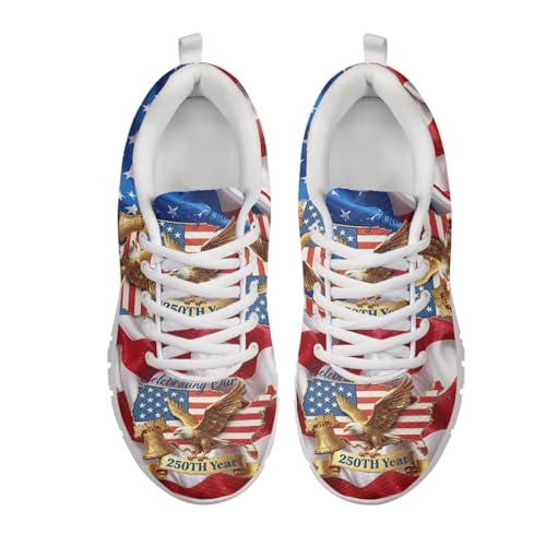 Image of GIFTPUZZ Mens Lace Up Athletic Trainers Running Sneakers Wedge Breathable Gym Lightweight Sports Tennis Shoes