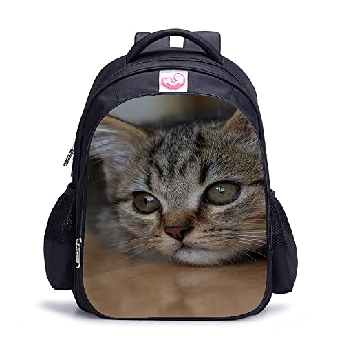 Sac à dos décontracté motif Cat avec grand compartiment 41 cm