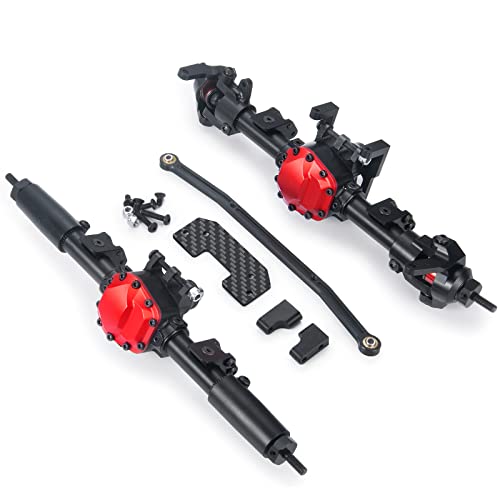 Essieu avant et arrière en alu CNC pour Axial SCX10 II performance haut de gamme