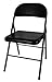 Lot de 6 chaises pliantes Metal Noire