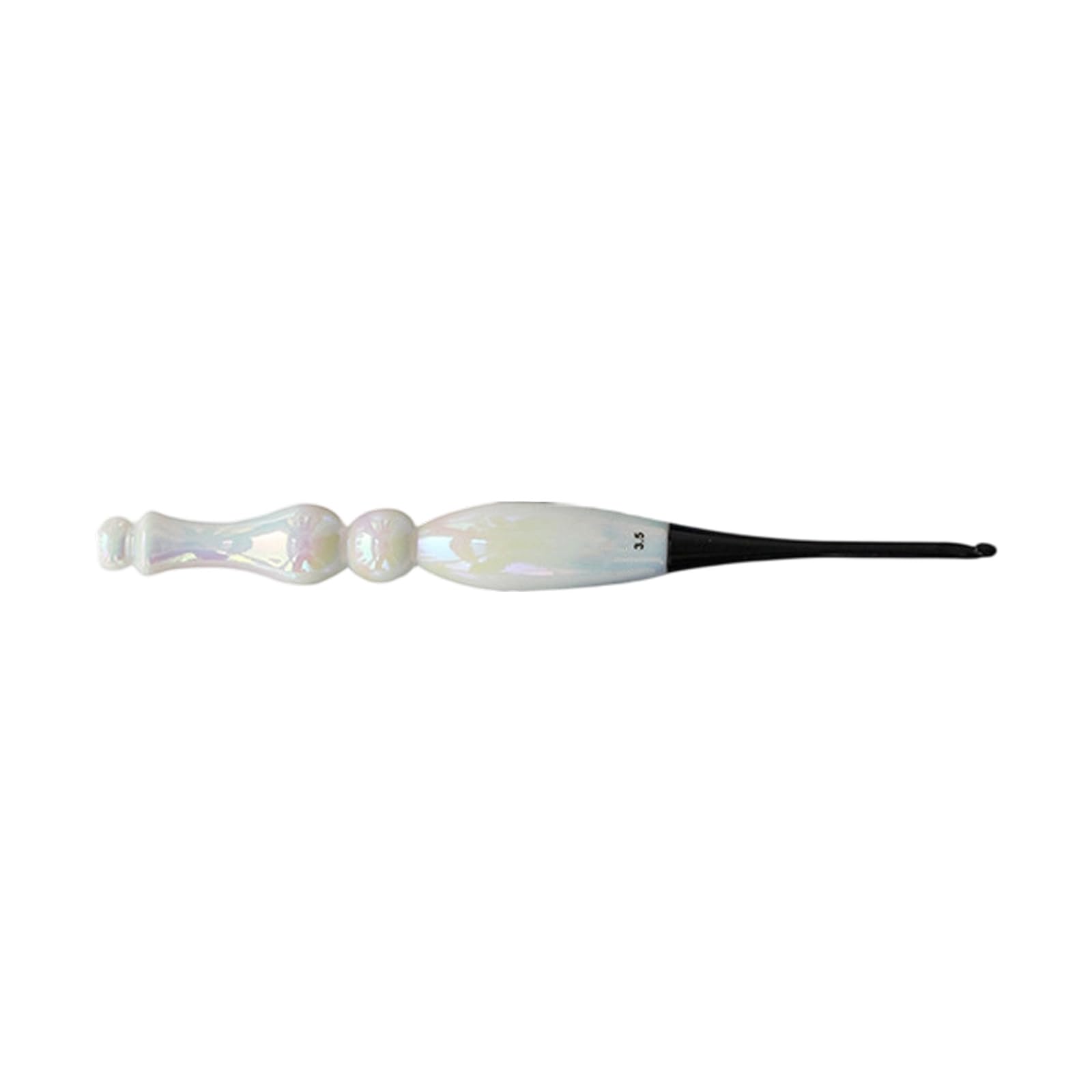 Multiple Size White Acrylic Crochet Hook with Large Ergonomic Handle for Comfortable Knitting and Crafting Projects Crochet Hook
