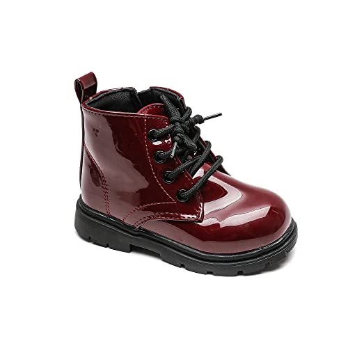 Komfyea Boys And Girls Lace Up Zipper Outdoor Ankle Boots(Toddler/Little Kids)2