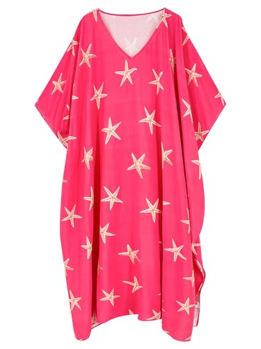 Image of Moss Rose Kaftan Dresses for Women Summer Swimsuit Cover up Caftan Dress