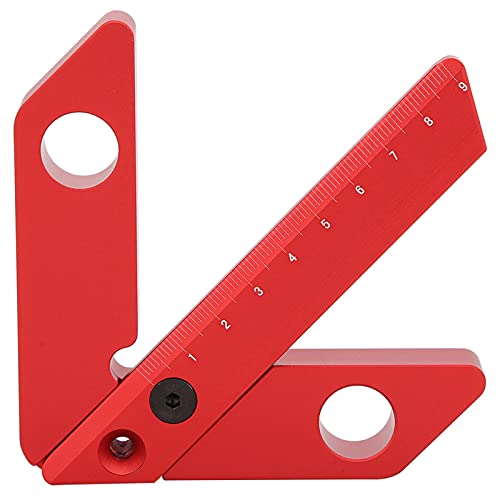45/90 Degree Center Measuring Tool, High Accuracy Aluminum Alloy Line Gauge Center Finder Line Gauge Carpenter Ruler for Woodworking