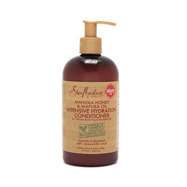 SheaMoisture-Intensive-Hydration-Conditioner-for-Dry-Damaged-Hair-Manuka-Honey-and-Mafura-Oil-to-Nourish-and-Soften-Hair-13-oz SheaMoisture Conditioner Intensive Hydration for Dry, Damaged Hair Manuka Honey and Mafura Oil to Nourish and Soften Hair 13 oz