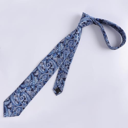 Image of Alizeal Mens 3.15'' Vintage Paisley Tie Pocket Square Set