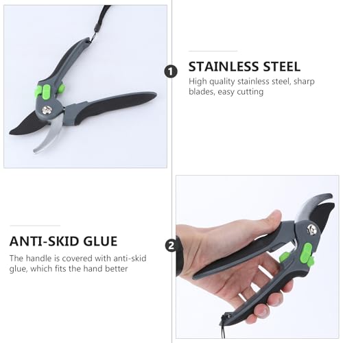 Tijeras de Podar y Corte para Jardín Luxshiny Acero Inoxidable miniatura 3