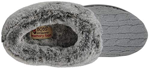 Skechers Skechers BOBS Women's Keepsakes Delight Slipper, Grey, 7 W US