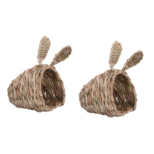 BCOATH 2 Stücke Gras Woven Nest Für Pet Guinea Pig Schlaf Nest Hand Stricken Einfach