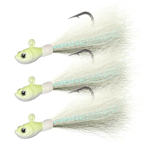 Dr.Fish Bucktail Jig Lure 3-Pack