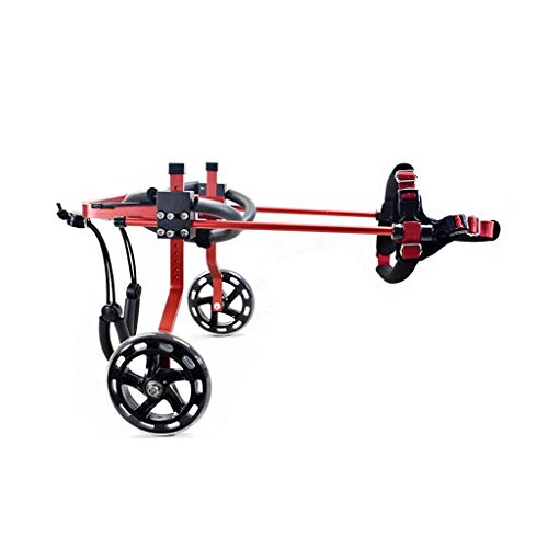 GUIXAN Silla de Ruedas para Perros para Patas traseras Silla de Ruedas para Mascotas Silla de Ruedas Ajustable para Perros discapacitados Paseo asistido por Perros Coche de Ejercicio con