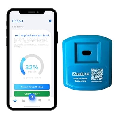 EZsalt Sensor 3.0 Smart Water Softener Salt Level Sensor with Wi-Fi App Monitoring, Easy Installation, Universal Compatibility, Real-Time Alerts, Never Run Out Of Again, and Protect Against Hard Water