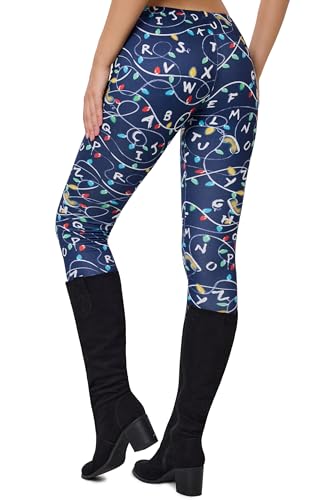 Image of sissycos Women's 80s Leggings Neon Artistic Splash Printed Buttery Soft Stretchy Pants