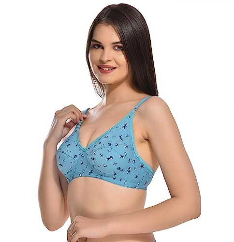 Image of Full Coverage Non Padded Non Wired Daily Use Regular Bra for Women and Girls Multicolor Size 28-40