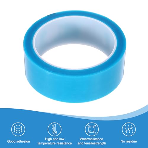 Image of PATIKIL 35mm x 50m Refrigerator Tape PET Fridge Non-Residual Adhesive Tape for Fixing Drawer Refrigerator Air Conditioner Printer Sky Blue