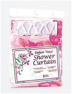 DECORATIVE SHOWER CURTAIN plastic Shower Curtains & Rings Bed & Bath (Qty 18)