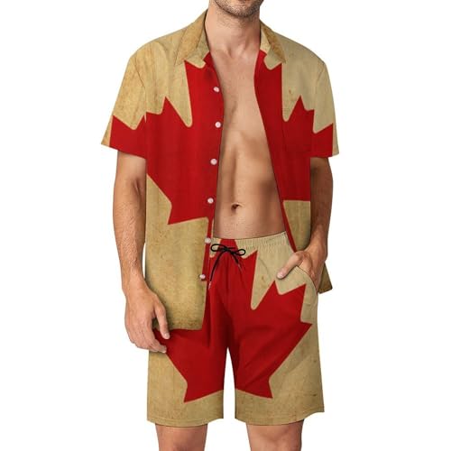 Conjunto de ropa de hombre con acabados premium y diseño vintage de Canadá