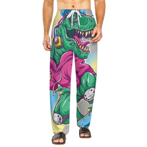 Bas de pyjama femme dinosaure amusant pour retrouver le sourire chez soi