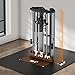 Commercial Grade Foldable Smith Machine with 400lbs Counterweight, Pulley System & Multi-Functional Accessories, Home Gym Smith Machine for Strength Training