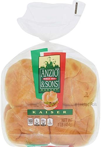 Anzio & Sons Kaiser Rolls, 8 count, 16 oz
