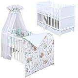 KOMPLETTBETT SET - schönes Bett mit einem mehrteiligem Bettwäsche Zubehör Set