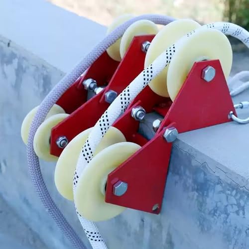 Heavy Duty Pulley System - Steel Corner Pulley with Nylon Groove Wheel, Ideal for Commercial Use and Construction Sites