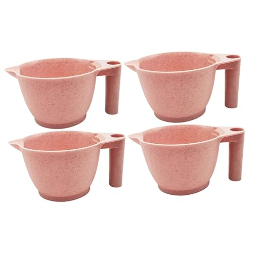 DOITOOL 4pezzi Ciotole Per Ciotole Di Miscelazione Portatili Per Parrucchieri Accessori Per Colorazione e Mischiatura Tinta Per Ergonomiche e Resistenti Per Salon e Uso Domestico