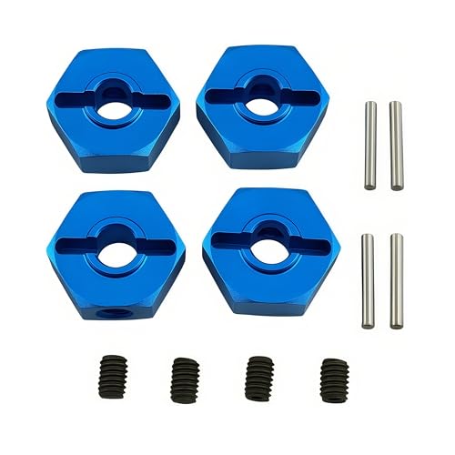 12mm Wheel Hex Set for Losi 1/18 Mini LMT 4X4 Brushed Monster Truck (Blue)
