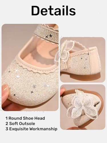 TangDao Toddler Girls Dress Shoes Little Kids Flower Girls Mary Jane Ballet Flats Princess Shoes for Wedding Party2