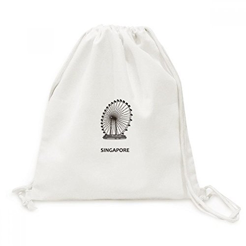 Sac à cordon en toile Singapour léger pour simplifier vos bagages de voyage