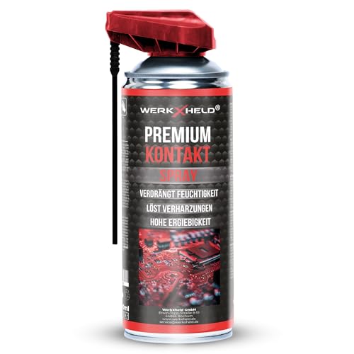 WerkXheld Kontaktspray 400ml Effektiver Elektronikreiniger Kontaktspray für Elektronik Auto Platinenreiniger Kontakt-Spray