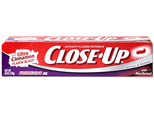 Close-Up Toothpaste, Refreshing Red Gel, Anticavity Fluoride, Cinnamon, 6 Ounce (Pack Of 6) #TOP1