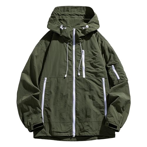 Veste imperméable à capuche hommes pour le running et le golf