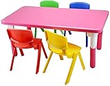 Notre ensemble table et chaise est adapté pour les écoles, les chambres d'enfants, les salles de jeux, les salons et les terrasses couvertes pour une utilisation en intérieur et en extérieur.