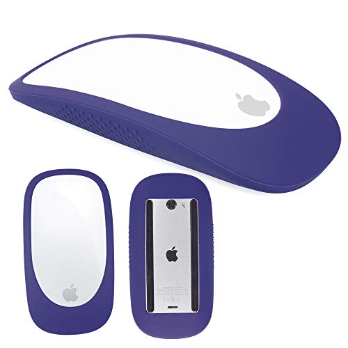 Image of Silicone Case Cover Protective Skin for Magic Mouse 1 /2 Silicone Case for Apple Magic iPad Mouse (Dark Blue)