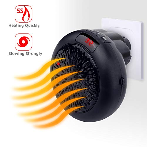 Tonha Portable Heater Fan | Electric Plug in Personal Heating Fan | Instant