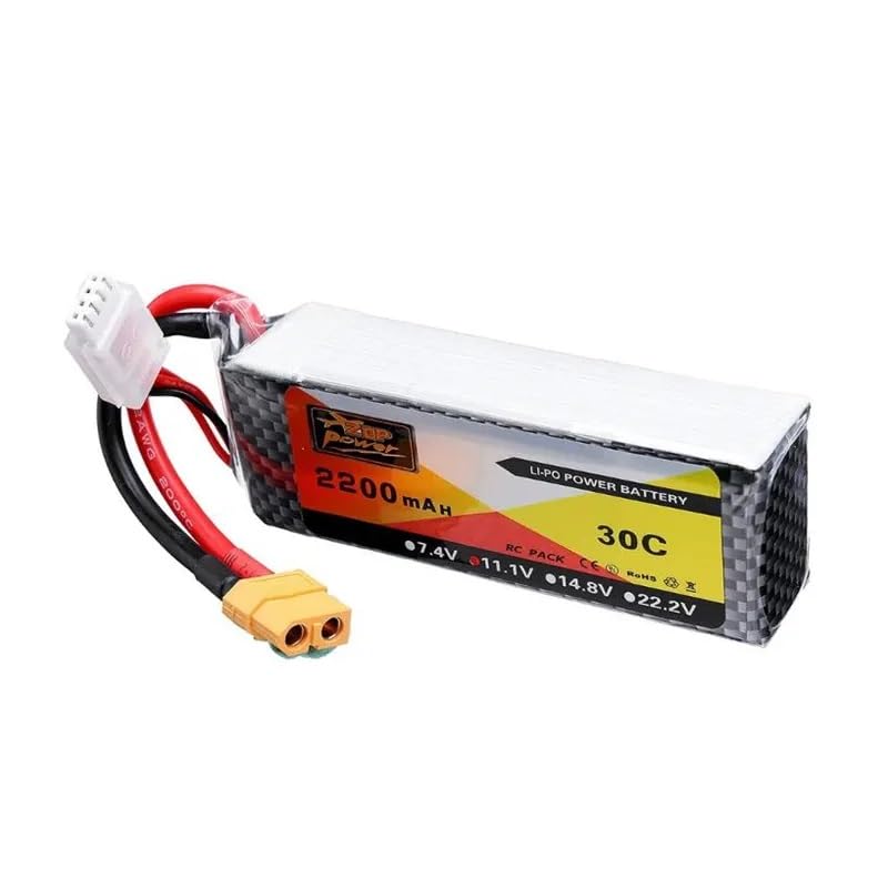 Image of MatLogix ZOP Power 11.1V 2200MAH 3s 30c Rechargable Lipo Battery