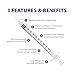 Easy Touch 29 Gauge U-100 Insulin Syringes (29G 1cc 1/2”) with 1/2” Long Needle, 1cc (100 Unit Capacity), Bold Markings for Accurate Dosing, Disposable, Box of 100