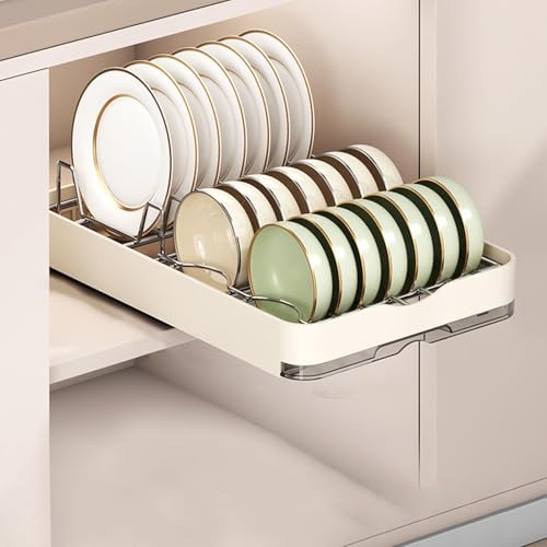 Secador de platos extraíble de metal para armarios, el ahorro de espacio ideal en tu cocina 5