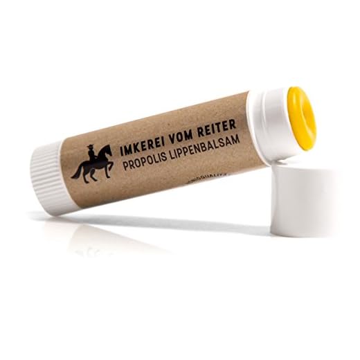 Baume à lèvres en Propolis de Reiter, 1 stick de soin des lèvres (6g), 100% naturel avec cire d'abeille, huile d'olive, miel et propolis, fabriqué dans les montagnes d'Autriche, l'apiculture de Reiter
