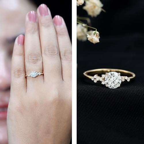 Certified Lab 6 mm Diamond Designer Engagement Ring, Ef-Vs Quality, Diamond Solitaire Ring For Women - Ready To Gift2