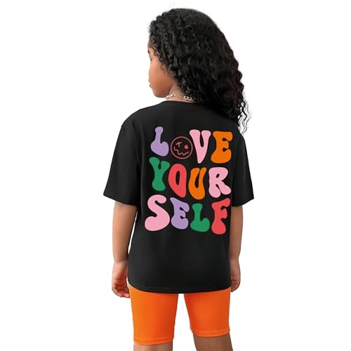 Image of KYDA KIDS 100% Pure Cotton Girls Printed T-Shirt & Shorts Co-ords Set | Soft Breathable Summer Wear for Girls | Casual Trendy Matching Top & Bottom for Kids