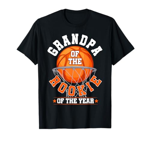 Grandpa of Rookie 1st Birthday Basketball Family Matching T-Shirt