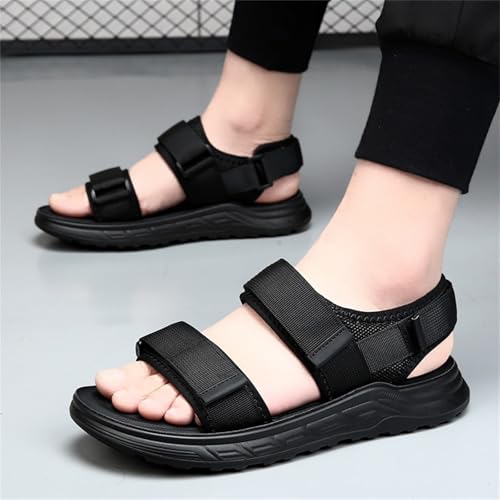 Men's Three Strap Outdoor Sport River Sandal with Hook and Loop Closure Summer Sport Sandals4