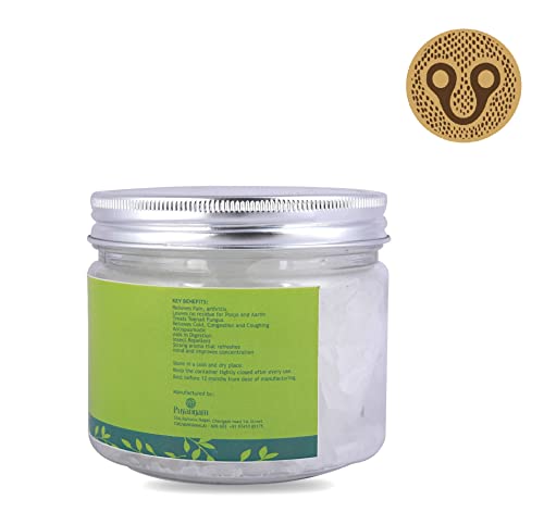 Original and Pure Pacha Karpooram | Bhimseni Kapoor | Edible Camphor | Aromatic for Pooja, Meditation, Havan, Room Freshener, Mosquito Insect Repellent (75 gm)