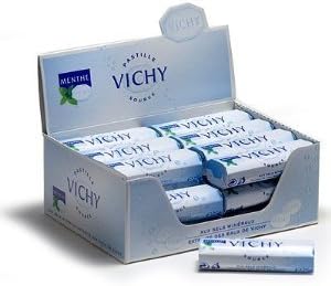 Vichy Pastilles Mints Display Case 24 Rolls of 25 g