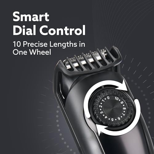 Image of AGARO Beard Trimmer MT1122, 10 Length Settings with digital display USB rechargeable multifunctional for home and travel